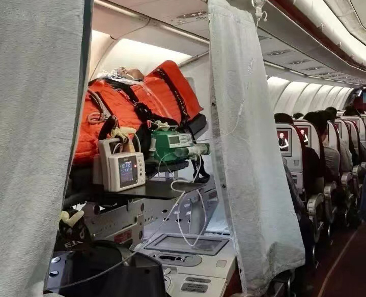 达日县跨国医疗包机、航空担架
